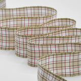 kilt scozzese 40 mm beige/rosso