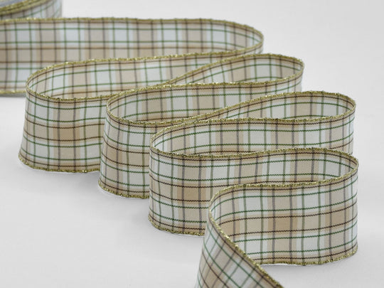 kilt scozzese 40 mm beige/verde inglese