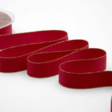 Diagonale Bordi Oro 25 mm Rosso