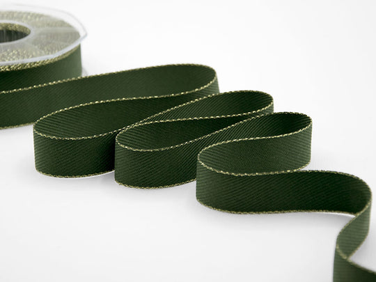 Diagonale Bordi Oro 25 mm Verde Inglese