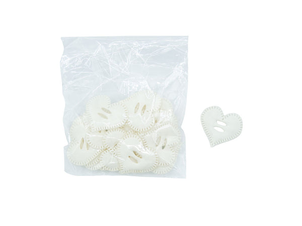 Hearts 25 pieces Ivory