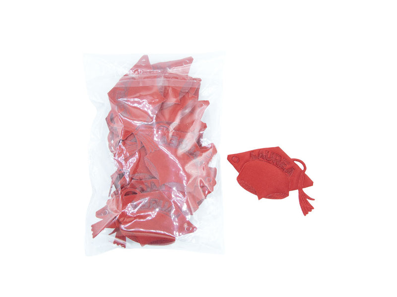 Tocco Laurea 25 Pezzi Rosso