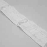 Ruban de rideau 1 poche 2 cordons 32 mm avec 60 crochets