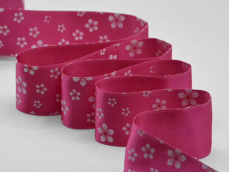 D. Satin Two-tone flowers 40 MM Fuxia two-tone flower
