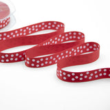 D.Raso 16 mm Stampa Pois Bianchi Rosso