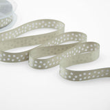 D.Raso 16 mm Stampa Pois Bianchi Tortora