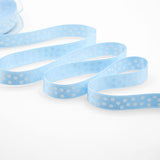D.Raso 16 mm Stampa Pois Bianchi Azzurro Baby
