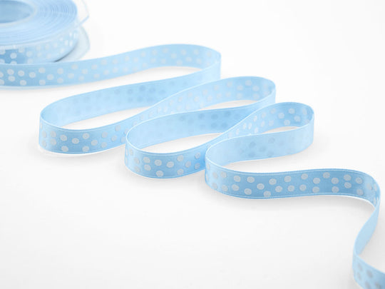 D.Raso 16 mm Print White Pods Blue Baby