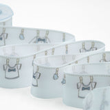 Raso Camelia 40 mm Collezione Magliette Celeste