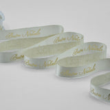 Raso Boutique Lame 16 mm Ser. Laminata Decoro Elegante Buon Natale Oro