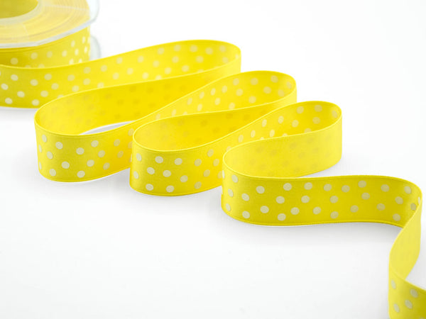 D. 25 mm white sulfur polka dots print