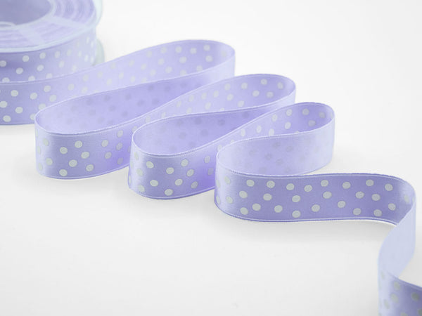 D.Strade 25 mm Imprimer Polka Dots Lilas