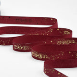 Policotone 15 mm Stampa Costellazione Auguri Amaranto