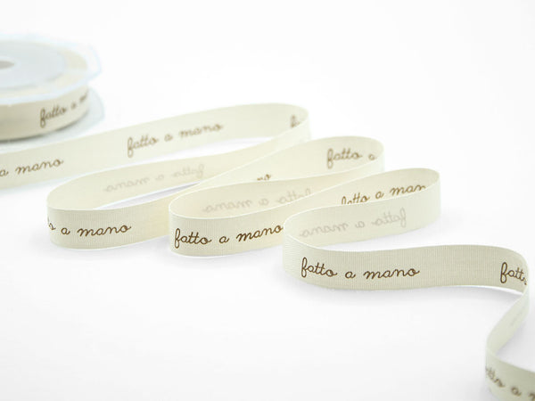 Handmade ivory 15 mm polycotone