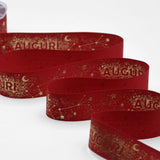 Policotone 25 mm Stampa Costellazione Auguri Rosso