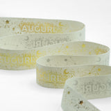 Policotone 25 mm Stampa Costellazione Auguri Avorio