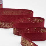 Policotone 25 mm Stampa Costellazione Auguri Amaranto