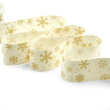 Policotone Stampa Serig. 35 mm Fiocchi di Neve glitter Oro