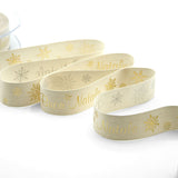 Tela Rustica Buon Natale 25 mm Oro