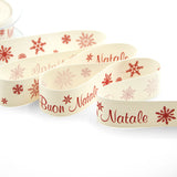 Tela Rustica Buon Natale 25 mm Rosso