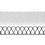 Fermeture textile à boutonnière de 20 mm